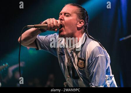 Mike Patton tritt live mit Mr. Bungle auf Stockfoto