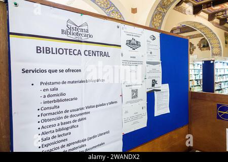 Merida Mexico,Centro Historico Central Historico Central Historico Central Historico, Biblioteca Central Library,Centro Cultural Universitario de la Universidad Autonoma de Yucata Stockfoto