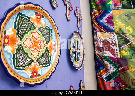 Merida Mexico, Centro Historico Central Historico, historische Viertel, Geschenke Souvenirs, Keramikplatten talavera Stil, innen innen innen innen, Geschäft Geschäft Geschäft Geschäft Geschäft Geschäft Stockfoto