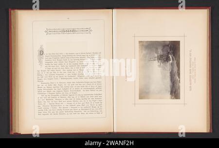 Fotoproduktion eines Gemäldes eines Segelschiffes in einem Fjord von Carl Frederik Sørensen, Johannes Jaeger, nach Carl Frederik Sørensen, um 1873 - in oder vor ca. 1878 fotografische Trägeralbumendruck Segelschiff, Segelboot. Fjord, Meeresloch Stockfoto