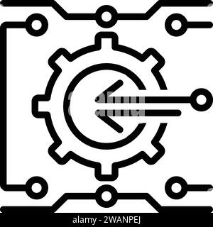 Symbol für Integration, Vereinheitlichung Stock Vektor