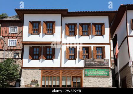 Ein traditionelles osmanisches Herrenhaus im Bezirk Safranbolu. Safranbolu, Karabük, Türkei. Stockfoto