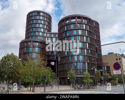 Das Axel Towers Bürogebäude, ein gemischtes Bürogebäude in Kopenhagen, Dänemark. Stockfoto