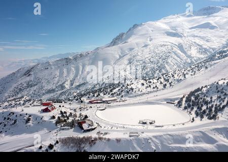 Blick Auf Das Skigebiet Ergan, Erzincan, Türkei Stockfoto