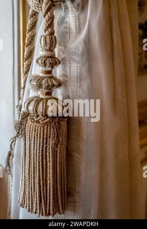 Detail des französischen Innenraums des Peterhof-Palastes (Petrodvorets) in St. Petersburg, Russland Stockfoto