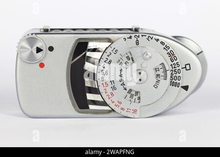 Original Leica Meter MC, kompatibel mit Leica M3 Messsucherkamera. Stockfoto