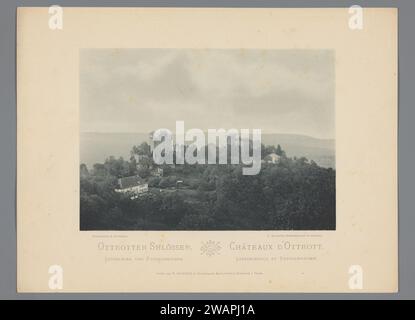 Ansicht des Château de Lutzelbourg in Ottrott, Charles Bernhoft, um 1889 - in oder vor 1894 fotomechanischer Druck dieser Druck ist Teil eines Umschlags mit 100 Drucken. Ottrottluxemburg (Stadt) Verlag: Straßburg (Frankreich) Papierkollotypenschloss. Landschaft mit Ruinen dort Stockfoto