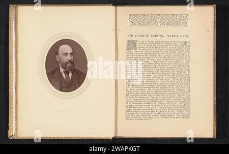 Sir George Nares, Lock & Whitfield, ca. 1873 - in oder vor 1878 fotomechanischen Druckpapier historische Personen (Porträts und Szenen aus dem Leben) (+ (Vollporträt). Offizier Stockfoto