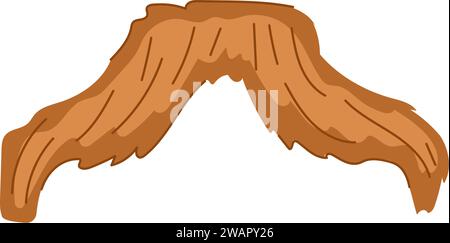 Mund Schnurrbärte Cartoon Vektor Illustration Stock Vektor