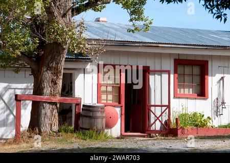 Bunkhouse Row, Grant-Kohrs Ranch National Historic Site, Montana Stockfoto