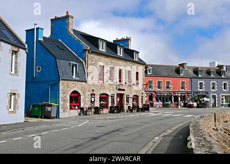 Gleen Restaurant und O'DonNiel Irish Pub in Portsall, ploudalmezeau, Finistere, Bretagne, Frankreich, Europa Stockfoto