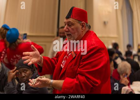 Hotel Principe di Savoia di Milano , Mailand, Italien, 06. Januar 2024, ETA Beta während LA BEFANA DEL CLOCHARD CON I CITY ANGELS - News Stockfoto