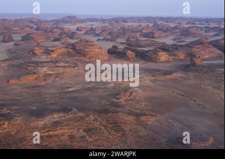 Landschaft während der ersten Etappe der Dakar 2024 am 6. Januar 2024 zwischen Al-Ula und Al Henakiyah, Saudi-Arabien Stockfoto