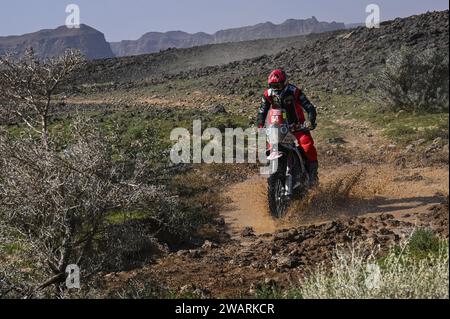 64 DUCHENE Romain (fra), Team GP Motors, KTM, Moto, Originals von Motul, Aktion während der ersten Etappe der Dakar 2024 am 6. Januar 2024 zwischen Al-Ula und Al Henakiyah, Saudi-Arabien Stockfoto