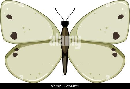 InsektenSchmetterling Karikaturvektor Illustration Stock Vektor