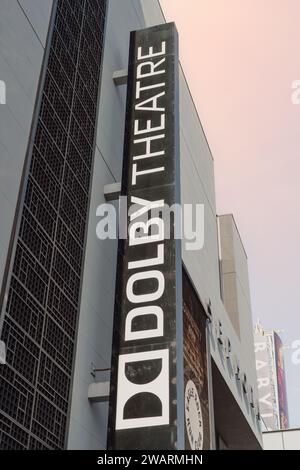 Dolby Theatre am Hollywood Boulevard in Hollywood, Los Angeles, Kalifornien, USA. Veranstaltungsort der jährlichen Academy Awards-Zeremonie. Stockfoto