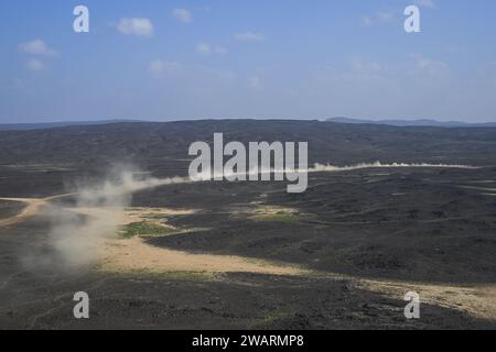 Illustration während der ersten Etappe der Dakar 2024 am 6. Januar 2024 zwischen Al-Ula und Al Henakiyah, Saudi-Arabien Stockfoto