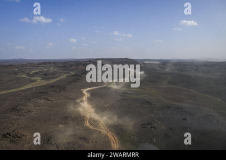 Illustration während der ersten Etappe der Dakar 2024 am 6. Januar 2024 zwischen Al-Ula und Al Henakiyah, Saudi-Arabien Stockfoto