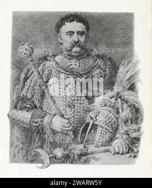 Jan III Sobieski herbu Janina (ur. 17 sierpnia 1629 W Olesku, zm. 17 czerwca 1696 W Wilanowie) – Król Polski od 1674, Hetman wielki koronny od 1668, h Stockfoto