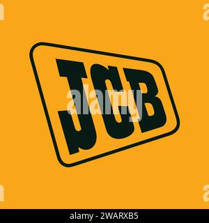 JCB-Logo im Vektor | JCB-Symbol | Hersteller schwerer Geräte Stock Vektor