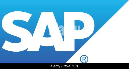 SAP-Logo in Vector | SAP Systemanalyse und Programmentwicklung Stock Vektor