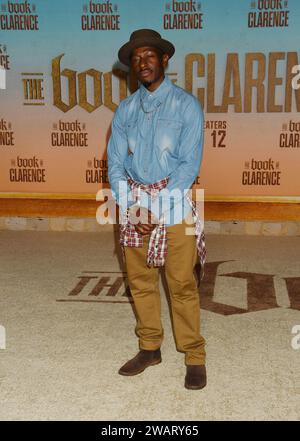 LOS ANGELES, KALIFORNIEN – 5. JANUAR: Wesley Armstrong nimmt an der Los Angeles Premiere von Sony Pictures' The Book of Clarence im Academy Museum of Teil Stockfoto