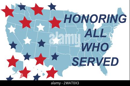 Alles Gute Zum Veteranentag. Amerikanische Flagge. Poster, Banner, Grußkarte, Flyer-Vorlage Vom 11. November Stock Vektor