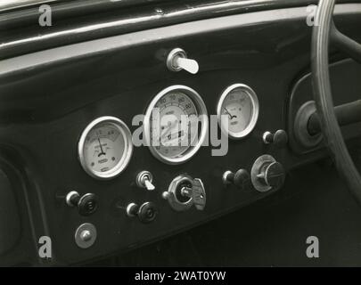 Ansicht des Armaturenbretts des FIAT 508 C Balilla Car, Italien 1930er Jahre Stockfoto