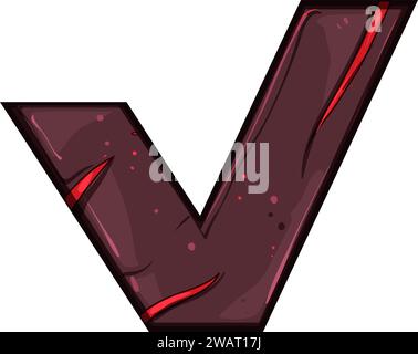 Spieler Lava Spiel Knopf Cartoon Vektor Illustration Stock Vektor