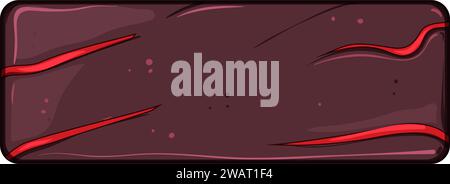 Bit Lava Spiel Knopf Cartoon Vektor Illustration Stock Vektor