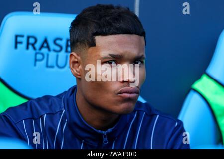 Coventry, Großbritannien. Januar 2024. Kai Andrews #54 von Coventry City während des Emirates FA Cup Third Round Match Coventry City gegen Oxford United in Coventry Building Society Arena, Coventry, Vereinigtes Königreich, 6. Januar 2024 (Foto: Craig Anthony/News Images) in Coventry, Vereinigtes Königreich am 2024. (Foto: Craig Anthony/News Images/SIPA USA) Credit: SIPA USA/Alamy Live News Stockfoto