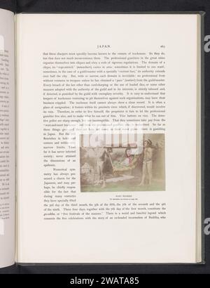 Kago Bearers, ca. 1887 - in oder vor 1897 Fotografie Japan fotografischer Trägeralbumendruck (mit einer Person auf einem) Wurf, Keilrahmen Stockfoto