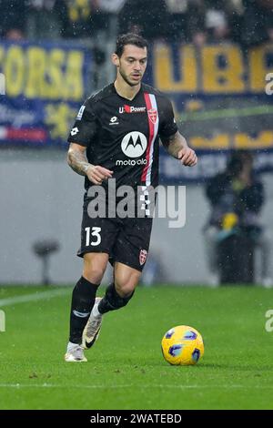 Frosinone, Italien. 6. Januar 2024, Stadio Benito Stirpe, Frosinone, Italien; Fußball der Serie A; Frosinone gegen Monza; Pedro Pereira von AC Monza Credit: Roberto Ramaccia/Alamy Live News Stockfoto