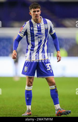 Sheffield, Großbritannien. Januar 2024. Sheffield Wednesday Rio Shipston (31) während des Spiels der 3. Runde des Sheffield Wednesday FC gegen Cardiff City FC Emirates FA Cup im Hillsborough Stadium, Sheffield, England, Vereinigtes Königreich am 6. Januar 2024 Credit: Every Second Media/Alamy Live News Stockfoto