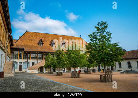 Genf, Schweiz - 8. September 2023: Genf Schweiz die Collge Calvin ist die älteste öffentliche Sekundarschule, die 1559 von John gegründet wurde Stockfoto