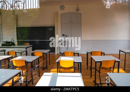 Genf, Schweiz - 8. September 2023: Genf Schweiz die Collge Calvin ist die älteste öffentliche Sekundarschule, die 1559 von John gegründet wurde Stockfoto