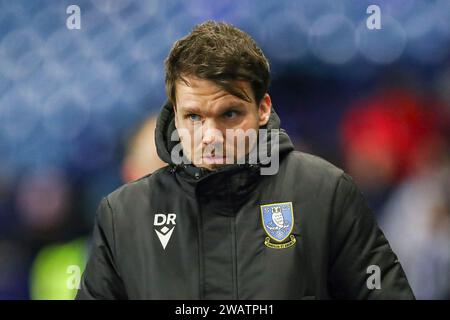 Sheffield, Großbritannien. Januar 2024. Sheffield Wednesday Manager Danny Rohl während des Spiels der 3. Runde des Sheffield Wednesday FC gegen Cardiff City FC Emirates FA Cup im Hillsborough Stadium, Sheffield, England, Großbritannien am 6. Januar 2024 Credit: Every Second Media/Alamy Live News Stockfoto