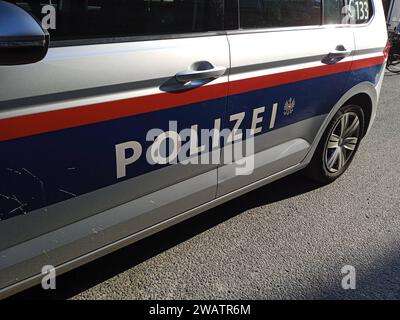 die österreichische Polizei ist wie alle anderen Polizeisymbole und -Zeichen der österreichischen Polizei Stockfoto