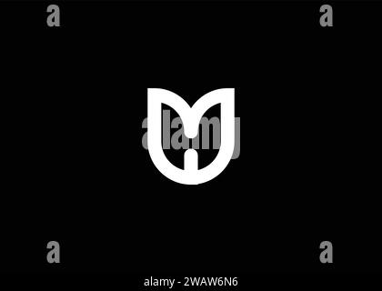 Design-Vorlage für Letter M H Vektor-Monogramm Stock Vektor