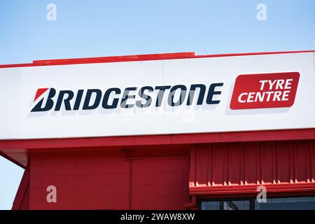 Bridgestone Reifenzentrum in Henderson. Auckland, Neuseeland - 27. Januar 2020 Stockfoto