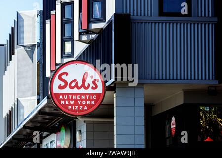 Sal's authentisches New Yorker Pizzarestaurant in Henderson. Auckland, Neuseeland - 27. Januar 2020 Stockfoto