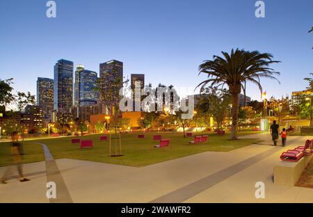 Gloria Molina Grand Park in der Innenstadt von Los Angeles Stockfoto