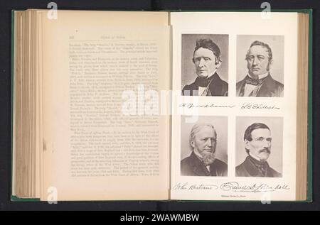 Fotoproduktionen eines Porträts von Robert Brookhouse, Stephen Clarendon Phillips, Edward D. Kimball und John Bertram, Anonymous, um 1869 - in oder vor 1879 photomechanischen Druck Boston Papierhändler, Verkäufer Stockfoto