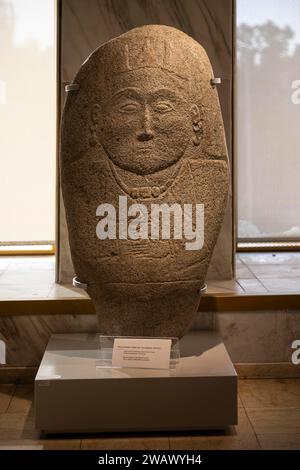 Balbal, Ausstellung im Staatlichen Geschichtsmuseum, Innenansicht, Bischkek, Kirgisistan Stockfoto