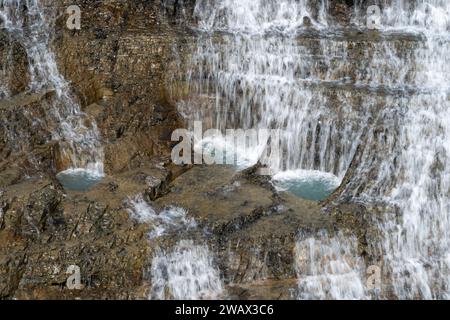 Rio Paine Kaskade im Torres del Paine Nationalpark, Chile Stockfoto