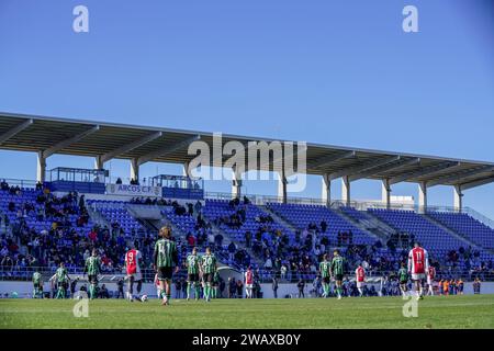 Cadiz, Spanien. Januar 2024. Cadiz, 01.07.2024, Estadio Antonio Barbadillo, niederländische Eredivisie, Fußballsaison 2023/2024. Trainingskamp Ajax, Freundschaft zwischen Ajax und Hannover'96, Übersicht Halbzeit Credit: Pro Shots/Alamy Live News Stockfoto