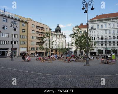 BRÜNN, TSCHECHISCHE REPUBLIK - CA. SEPTEMBER 2022: Blick auf die Stadt Stockfoto