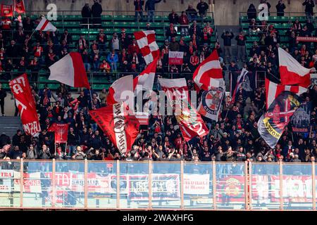 17. Dezember 2023 Mailand - Italien - Sport, Fußball - Mailand vs Monza italienische Meisterschaft 2023/2024 - G. Meazza Stadium - im Bild: Fans Monza Stockfoto