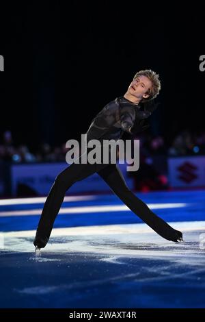 Bologna, Italien. Januar 2024. Ilia Malinin trat 2024 auf Bol on Ice - Plushenko and Friends, Eislaufwettbewerb in Bologna, Italien, 06. Januar 2024 Credit: Independent Photo Agency/Alamy Live News Stockfoto