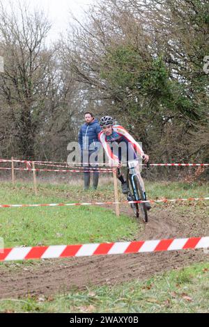 Championnat régional Cyclo Cross 2024 charente Stockfoto